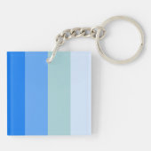 Blue Stripes Maritime Schlüsselanhänger (Rückseite)