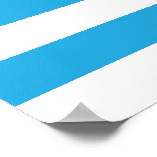 Blue Stripes Poster (Ecke)