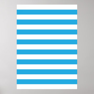 Blue Stripes Poster