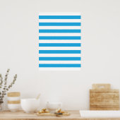 Blue Stripes Poster (Küche)