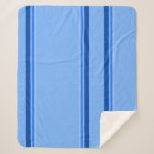Blue Stripes Sherpa Blanket Sherpadecke (Vorderseite)