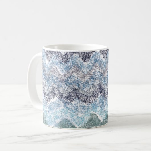 Blue Stripes Tasse (Vorderseite Links)