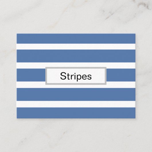 Blue Stripes Visitenkarte (Vorderseite)