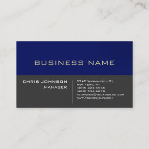 Blue Striping Gree Background Manager Business Car Visitenkarte