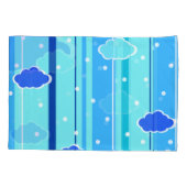 blue strips clouds dots kissenbezug (Rückseite)