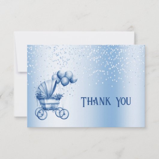 Blue Stroll Dankeschön Card Dankeskarte (Vorderseite)