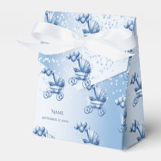 Blue Stroll Favor Box Geschenkschachtel (Vorderseite)