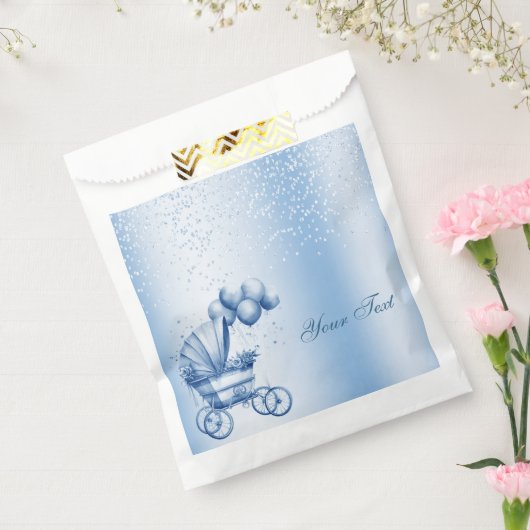 Blue Stroller Favor Bag Geschenktütchen (Versiegelt)