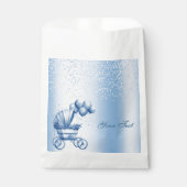 Blue Stroller Favor Bag Geschenktütchen (Vorderseite)