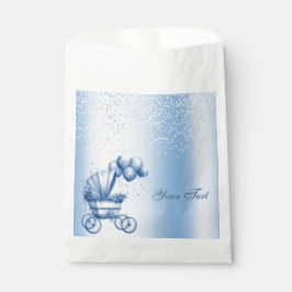 Blue Stroller Favor Bag Geschenktütchen
