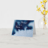 Blue Stronger Inspiration geklappte Grußkarte Karte (Gelbe Blume)