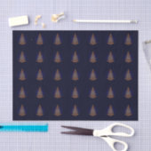 Blue Stylish Christmas Tree Tissue Paper Seidenpapier (Handwerk)