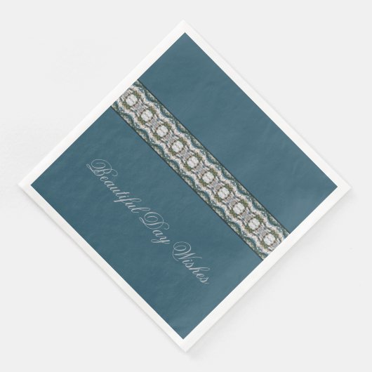 Blue Stylish Everyday Serviette (Ecke)