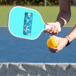 Blue Stylish Hakuna Matata Bringing Fun & Inspirie Pickleball Schläger