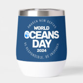 Blue Stylized Earth Waves (Rückseite)