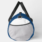 Blue Stylized Earth Waves Duffle Bag (Rechts)