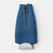 Blue Stylized Earth Waves Flaschenkühler (Rückseite)