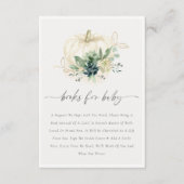 Blue Succulent Pumpkin Books for Baby Shower Begleitkarte (Vorderseite)