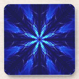 Blue Suede Star Design Getränkeuntersetzer
