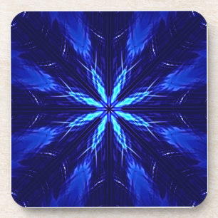Blue Suede Star Design Getränkeuntersetzer