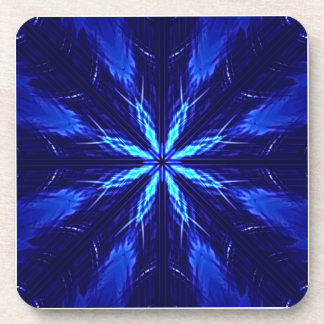 Blue Suede Star Design Getränkeuntersetzer