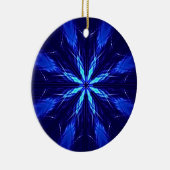 Blue Suede Star Design Keramik Ornament (Rechts)