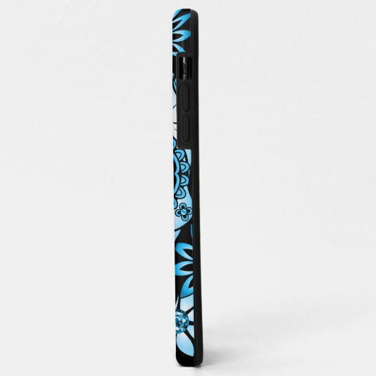 Blue Sugar Skull Case-Mate iPhone Hülle (Hinten/Links)