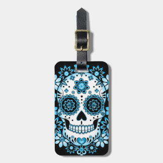 Blue Sugar Skull Gepäckanhänger