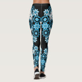 Blue Sugar Skull Leggings (Rückseite)