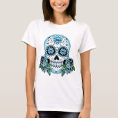 Blue Sugar Skull T-Shirt (Vorderseite)