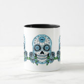Blue Sugar Skull Tasse (Zentrum)
