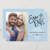 Blue Summer am Strand Save the Date (Vorne/Hinten)