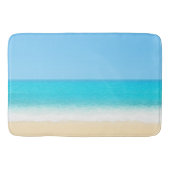 Blue Summer Beach Badematte (Vorderseite)