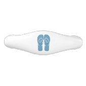 Blue Summer Beach Flip Flops Door Knob Keramik Schubladengriff (Vorderseite)