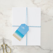 Blue Summer Beach Notebook Geschenkanhänger (Mit Garn)