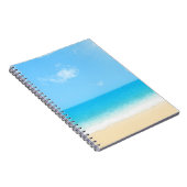 Blue Summer Beach Notizblock (Rechte Seite)