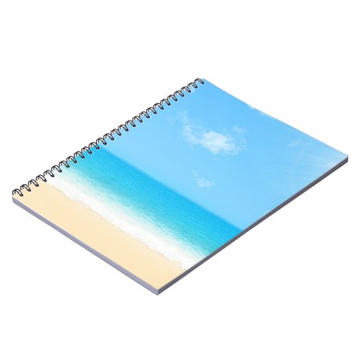 Blue Summer Beach Notizblock (Linke Seite)