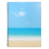 Blue Summer Beach Notizblock (Vorderseite)