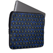 "Blue Summer Design", "Back Lawn Bowls" Laptopschutzhülle (Vorne Rechts)