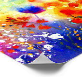 Blue Summer Garden. Poster (Ecke)