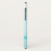 Blue Summer Ocean Seaside Beach Monogram Case-Mate iPhone Hülle (Hinten/Links)