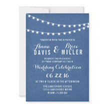 Blue Summer String Light Wedites