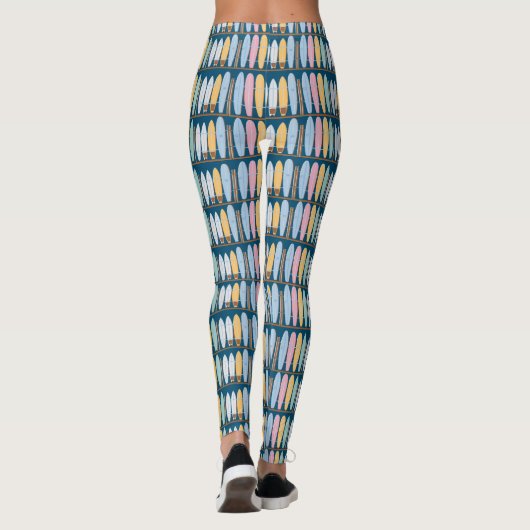 Blue Summer Surfboards Leggings (Rückseite)
