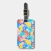 Blue Summer Wild Botanischer Garten Gepäckanhänger (Vorderseite vertikal)