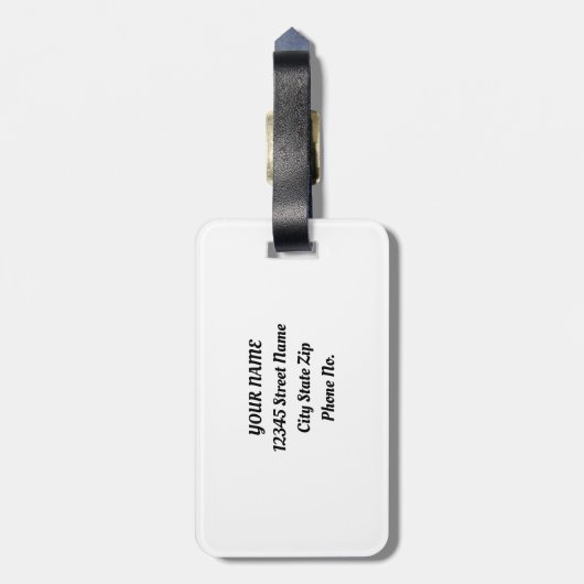 Blue Summer Wild Botanischer Garten Gepäckanhänger (Rückseite vertikal)