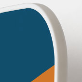 Blue Sun Across Striping with Name Pickleball Schläger (Linke Seite)