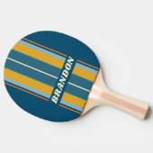 Blue Sun Board Stripes with Name Tischtennis Schläger (Seitenansicht)