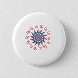 Blue Sun Button