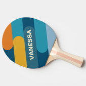 Blue Sun Fusion with Name Tischtennis Schläger (Seitenansicht)