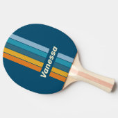 Blue Sun Pin Striped with Name Tischtennis Schläger (Seitenansicht)